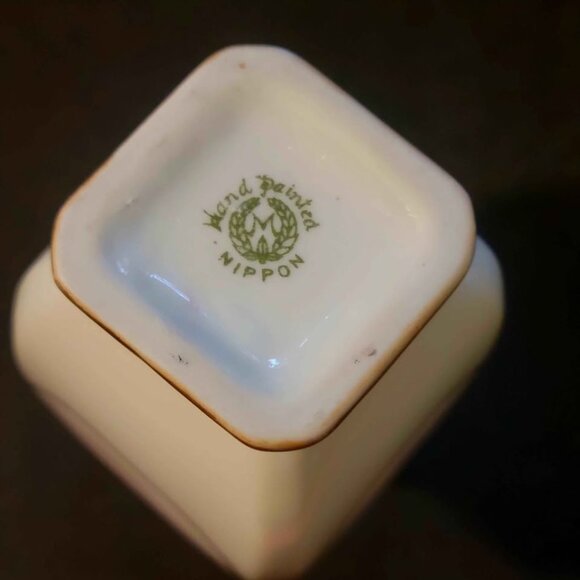 Antique Hand-Painted Porcelain Nippon Vase - Picture 6 of 8